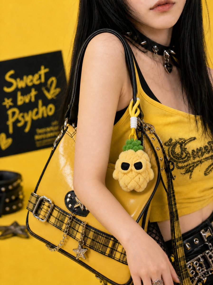 Pineapple charm street style
